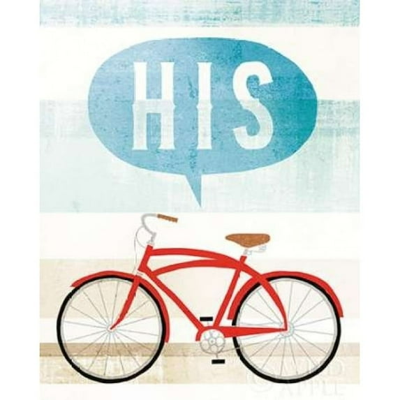 Beach Cruiser His II Poster Print by Michael Mullan