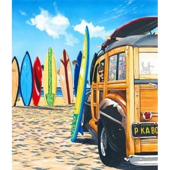 Beach Cruiser Kids Poster Print by Scott Westmoreland (24 x 24)