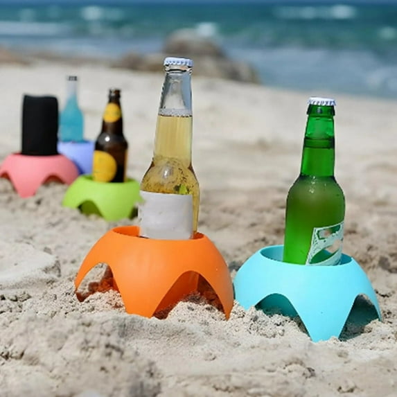 Beach Cup Holder Trip Must Haves Sand Cup Holders for Women Adults Family Friends Beach Vacation Supplies Accessories
