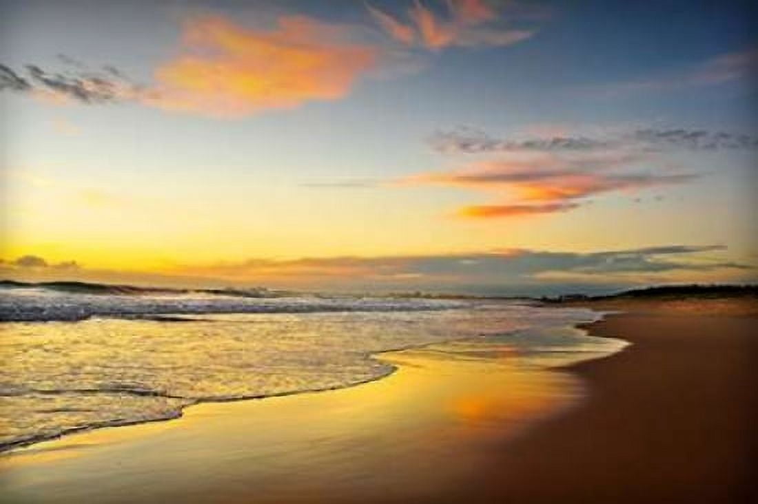 Beach Dawn Canvas Art - Tracie Louise (12 x 18)