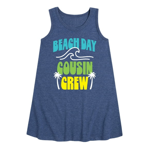 Beach Day Cousin Crew - Toddler & Youth Girls A-line Dress
