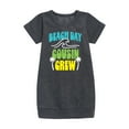 thumbnail image 1 of Beach Day Cousin Crew  - Toddler & Youth Girls Fleece Dress, 1 of 5