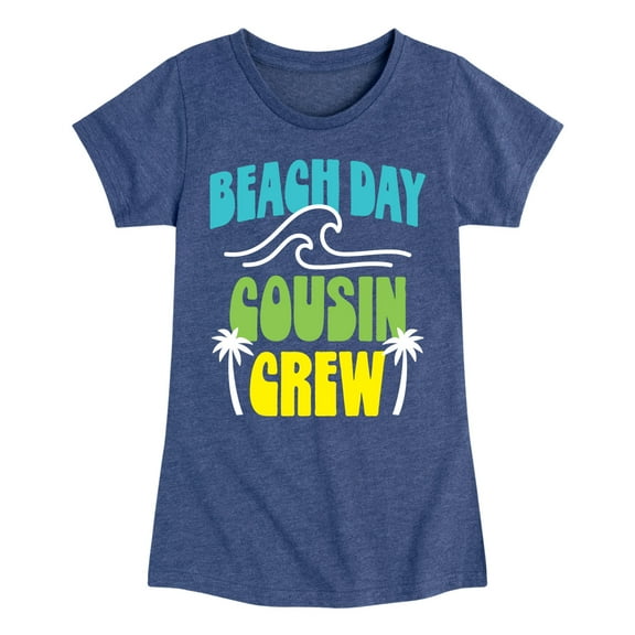 Beach Day Cousin Crew  - Toddler & Youth Girls Short Sleeve Graphic T-Shirt