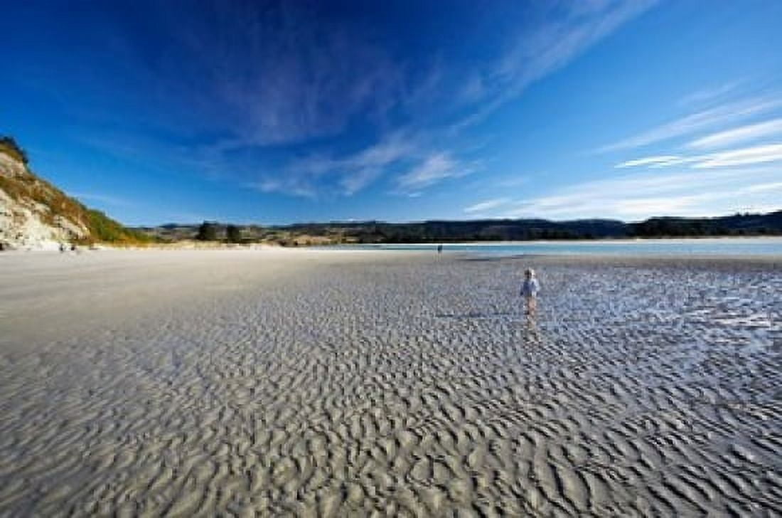 Beach Doctors Point South Island New Zealand (horizontal) Canvas Art - David Wall DanitaDelimont (27 x 18)