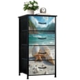 thumbnail image 1 of Beach Dresser for Bedroom with 4 Storage Drawers Coastal Blue Ocean Seashell Nautical Seascape Starfish Seashells Dressers Chest of Drawers Steel Framed Fabric Closet Organizers for Entryway, 1 of 7