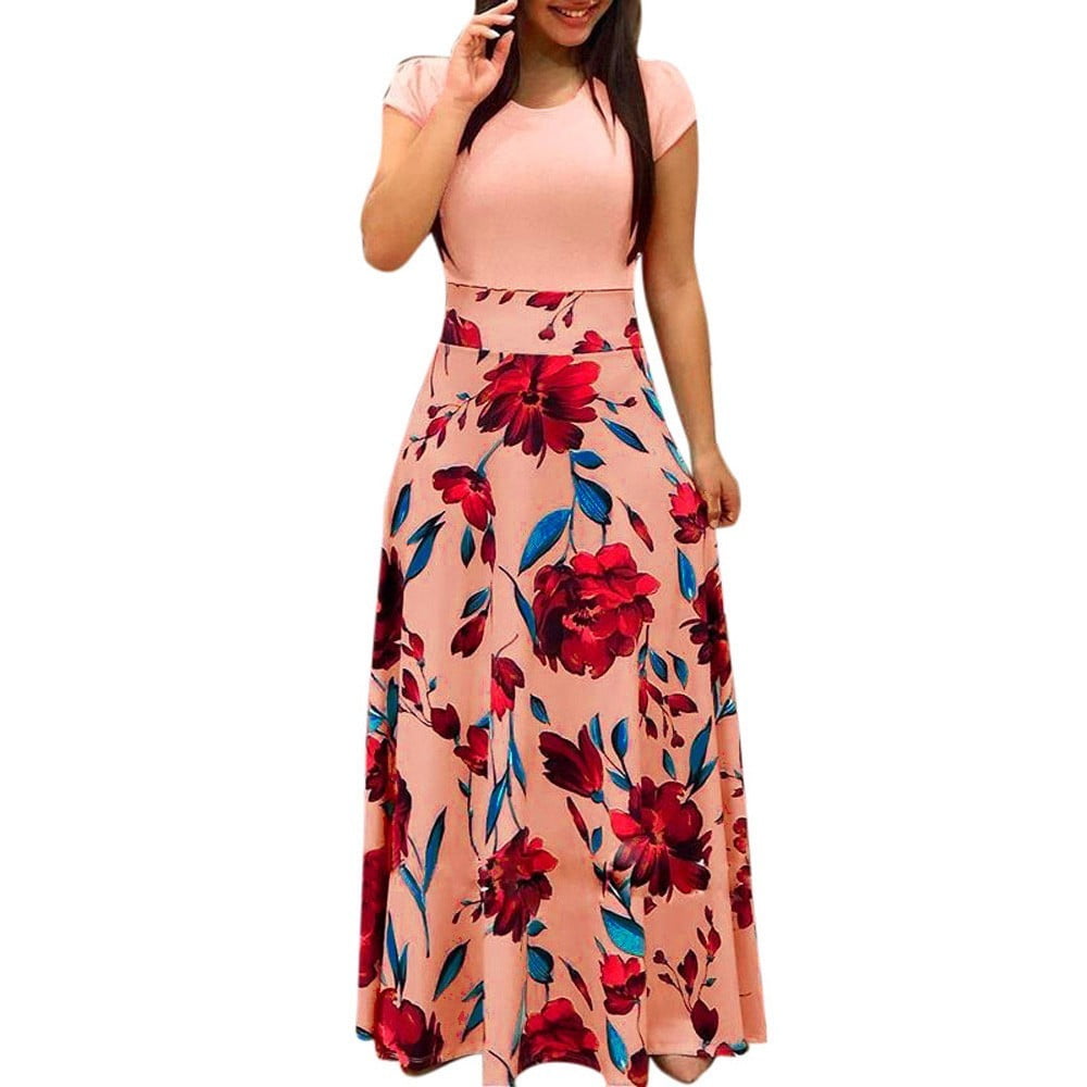 Beach Dresses For Women Easter Dress Spring Dresses Maxi Dress For Women Plus Size Maxi Dress Dresses For Women 2023Green Maxi Dress For Women 7 Pink 5X Large Walmart