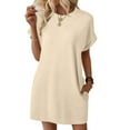 thumbnail image 1 of Beach Dresses For Women Sevevn Women Fashion Casual Round-Neck Summer Printing Short Sleeve Seaxy Dress Vacation Dresses For Women 2025, 1 of 8