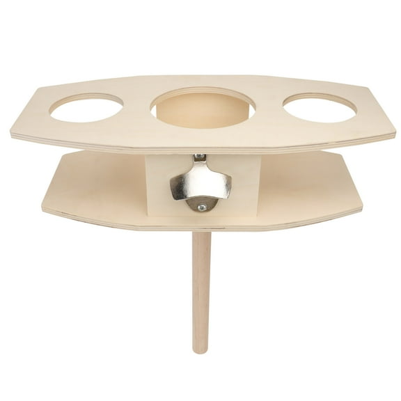 Worgeous Wine Stake for Outdoor Use Khaki Synthetic Material Easy Assemble Disassemble Fits Various Bottles 1Pc