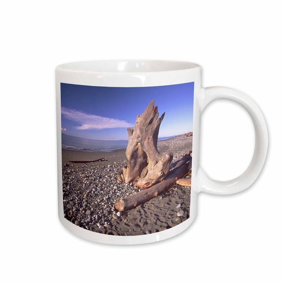 3drose, Beach, Dungeness Spit, Dungeness Nwr, Sequim, Wa - Us48 Rsc0164 - Roddy Scheer, 11oz Mug