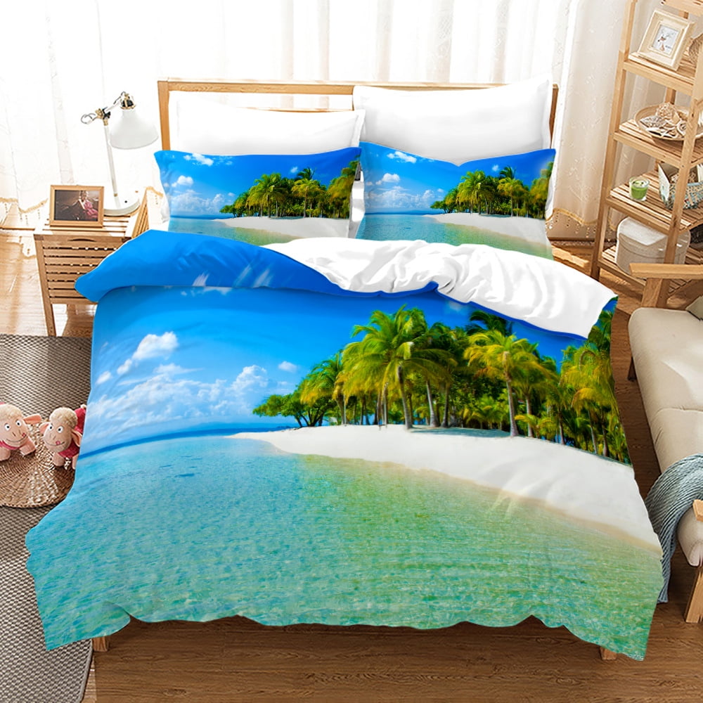 Beach Duvet Cover Sets King Size Sea Turtle Comforter Cover Set Beach