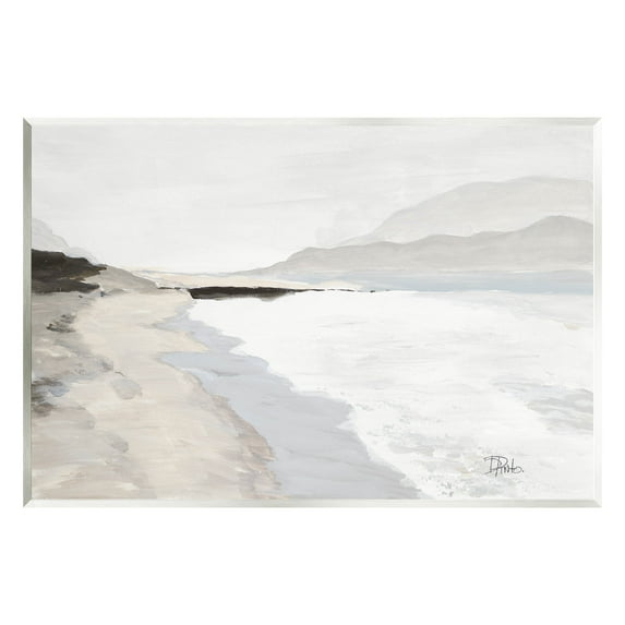 Beach Foam Coastal Shore Coastal Painting Unframed Art Print Wall Art