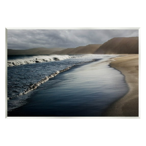 Beach Foam Rolling Waves Coastal Photograph Unframed Art Print Wall Art