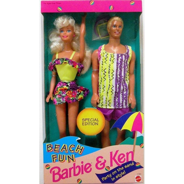 Beach Fun Barbie and Ken Doll Giftset Special Edition 1993 Mattel