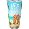 thumbnail image 1 of Beach Gifts for Women Friends, Beach Themed Tumbler Summer Ocean Cups 20 OZ, 1 of 6