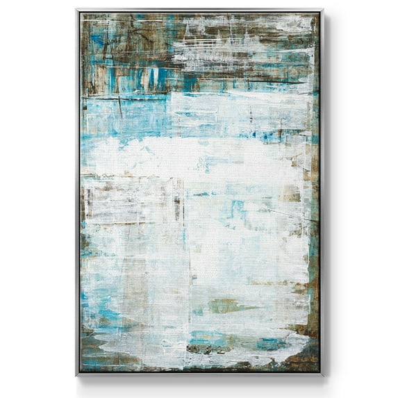 Beach Glass Framed Premium Gallery Wrapped Canvas - Ready to Hang