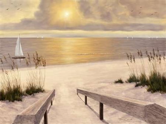 Beach Glow Canvas Art - Diane Romanello (22 x 28)