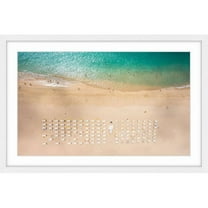 "Beach Goers" Framed Painting Print