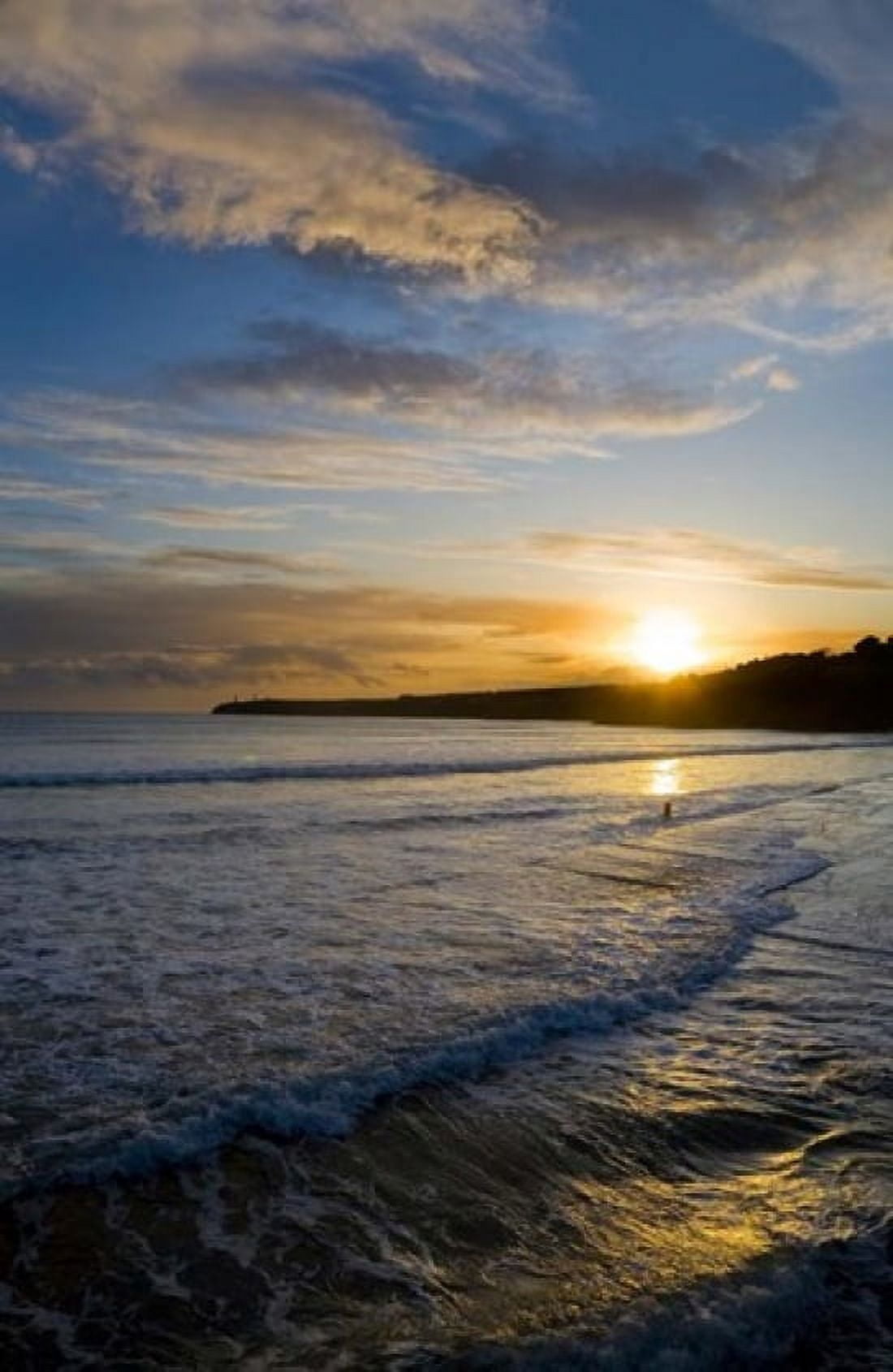 Beach & Great Newtown Head Tramore County Waterford Ireland Canvas Art - Panoramic Images (12 x 19)