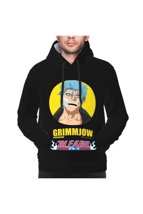 Beach Grimmjow Hoodies For Men Hoodie Pullover Long Sleeve Hooded Sweatshirt With Pockets
