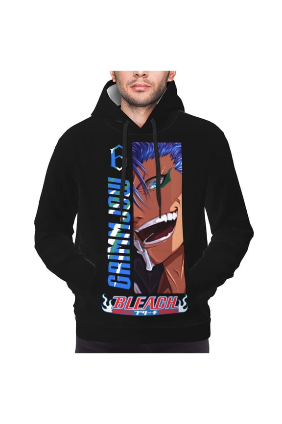 Beach Grimmjow Hoodies For Men Hoodie Pullover Long Sleeve Hooded Sweatshirt With Pockets