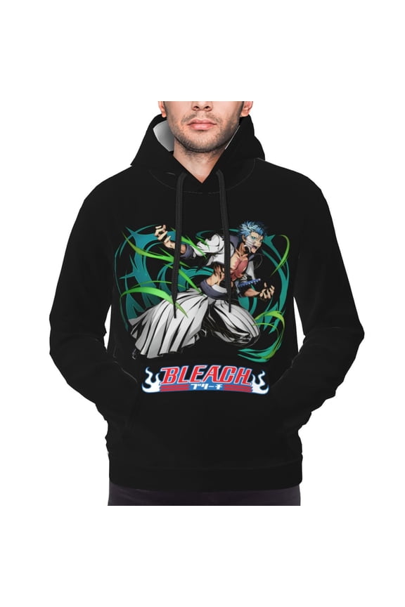 Beach Grimmjow Hoodies For Men Hoodie Pullover Long Sleeve Hooded Sweatshirt With Pockets