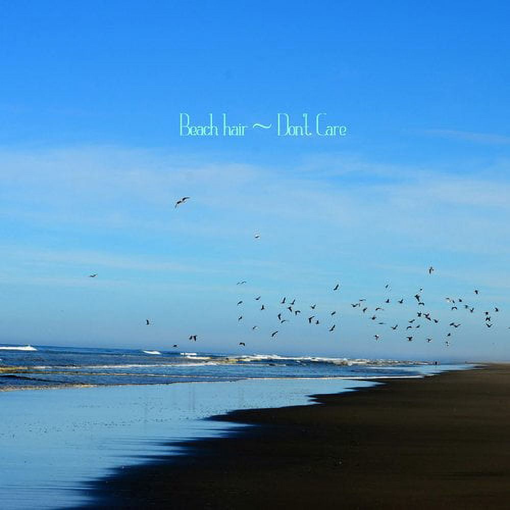 "Beach Hair Text" Painting Print on Wrapped Canvas