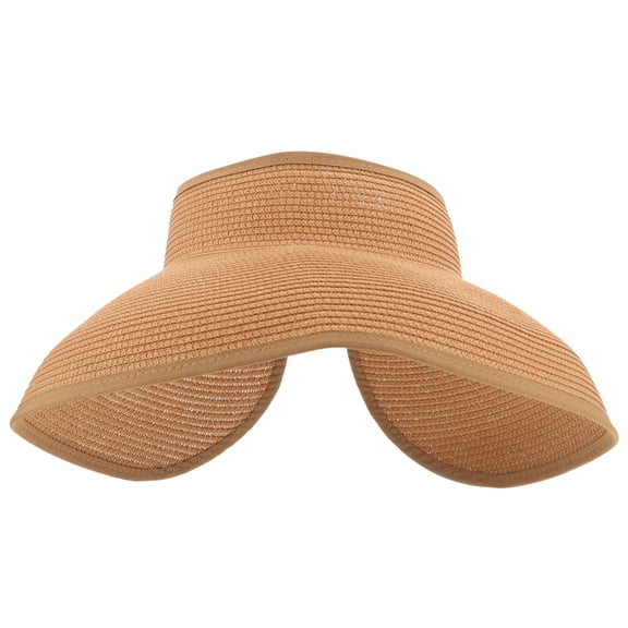 FONDOTIN Women’s Wide Brim Sun Hat Paper Straw Beach Hat Travel Friendly Vacation Accessory