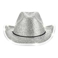 thumbnail image 1 of Beach Hat Western Cowboy Hat for Kids Girls Star Cowgirl Hat Wide Brim Fedora Hat Rodeo Party Hats with Buckle Blet, 1 of 4