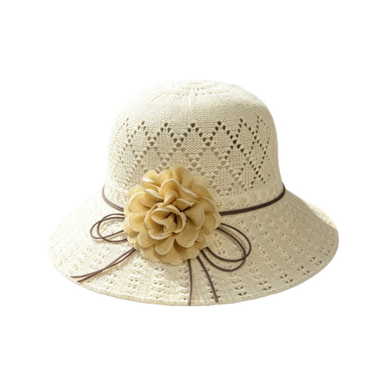 Wide Brim Sun Hat Straw Hand Woven UPF 50+ UV Protection Packable Beach Hat Womens Straw Sun Hat Wide Brim Hand Woven Foldable Beach  main image 2