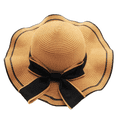 thumbnail image 1 of Beach Hats for Women Big Straw Wide Brim Summer Hat Floppy Foldable Roll up Cap Sun Hat UPF 50+, 1 of 5