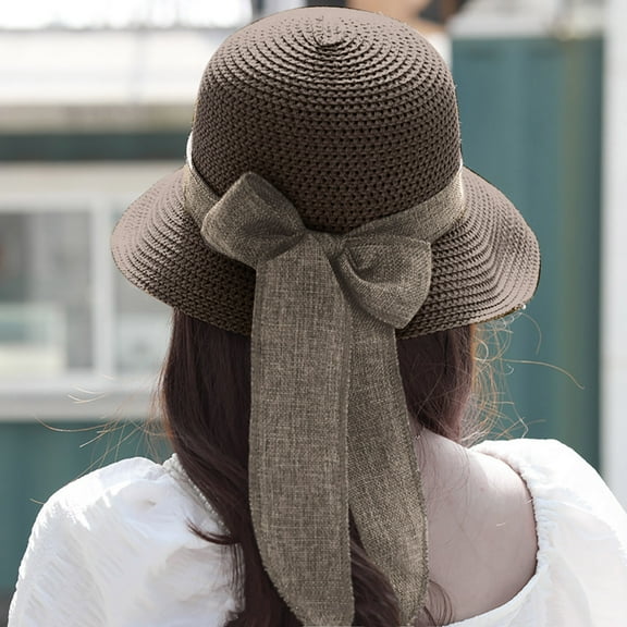 Beach Hats for Women, Brown Women's Holiday Sun Summer Beach Sun Baseball Caps, Women Sun Hat, One Size, Sun Hat for Women, Womens Sun Hats