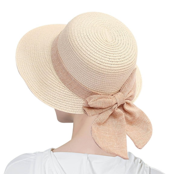 Beach Hats for Women, Pink Wide Bongrace Beach Sun Cap Foldable Summer Hat, Womens Sun Hats, One Size, Women's Sun Hats, Women's Sun Hat