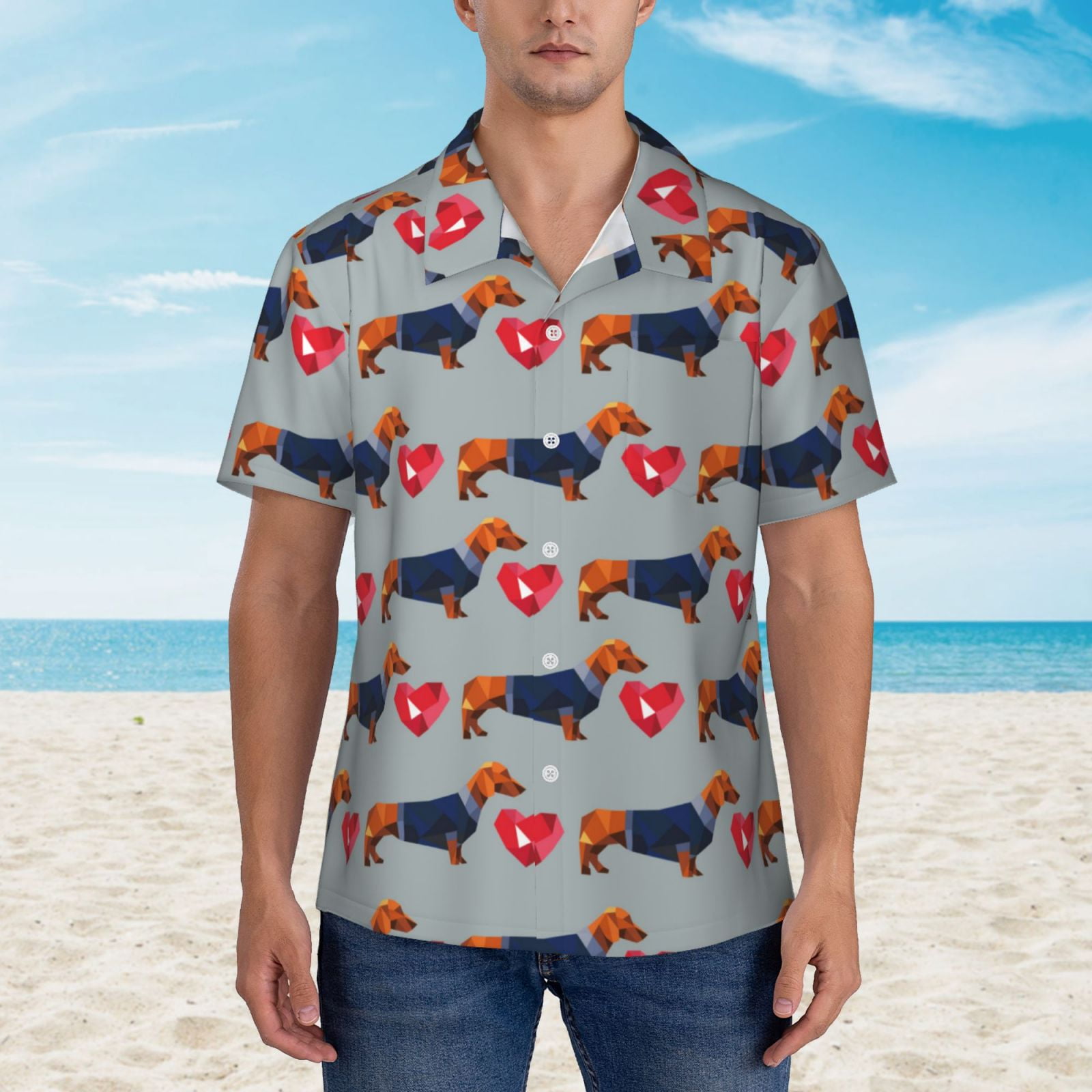 Polynesian Long Sleeve Shirt Dog Lover With Border Collie - Sunset At The Beach Brown Ver LT7