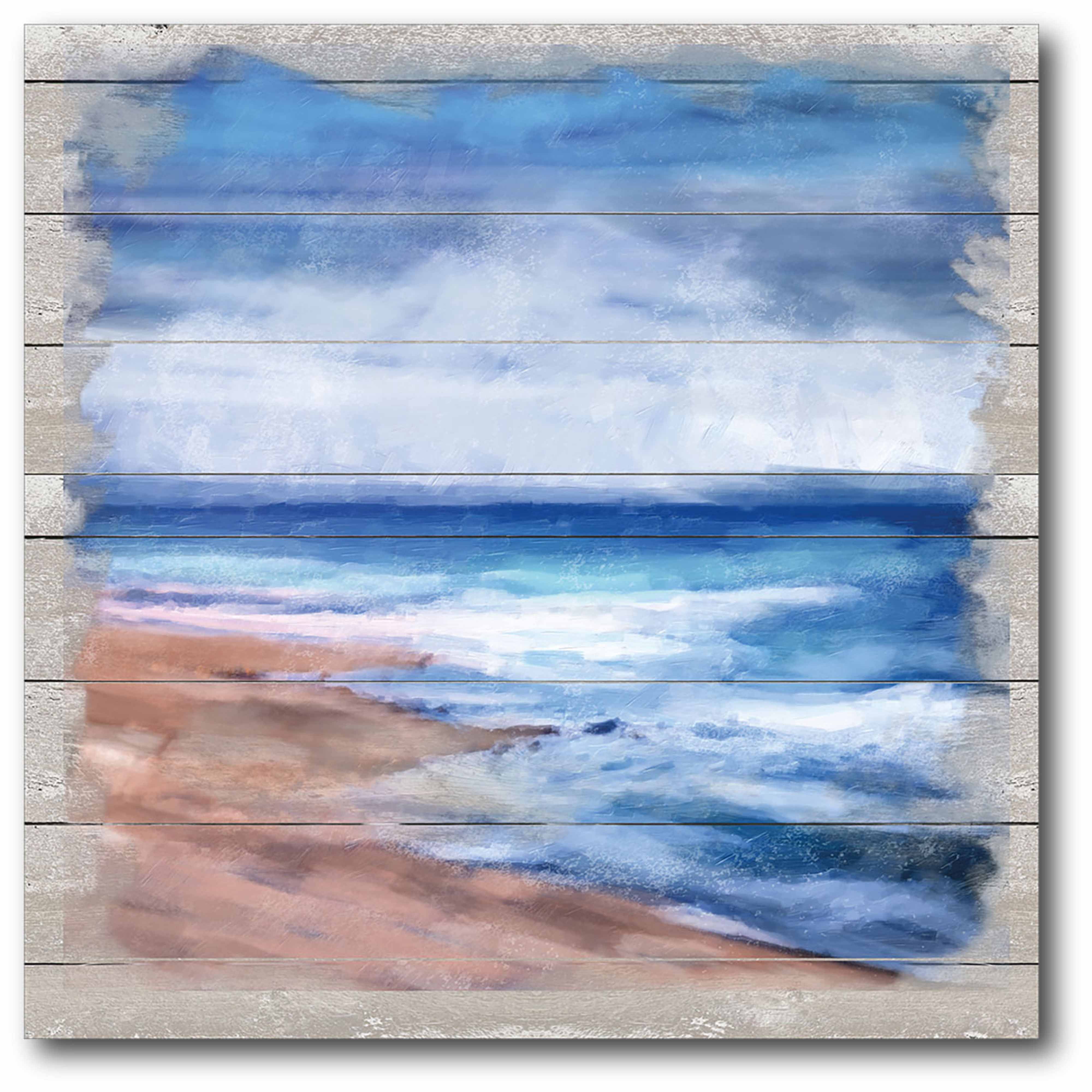 Beach High Tide Gallery-Wrapped Canvas Wall Art, 16x16