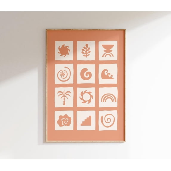 Beach Home Decor Trendy Beachy Wall Art Poster Beach House Ocean Print Sea Shell Wall Art Surfing Home Decor 1 Print Wall Art, Modern Wall Decor, 8x12 UNFRAMED