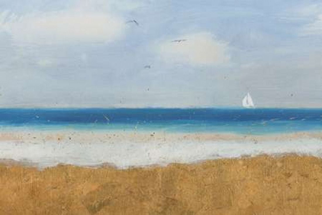 Beach Horizon Canvas Art - James Wiens (12 x 18)