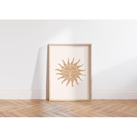 Beach House Art Print Sunshine Wall Art Trendy Beach House Decor Minimalist Beach Print Aesthetic Beach Prints 1 Print Wall Art, Modern Wall Decor, 8x12 UNFRAMED