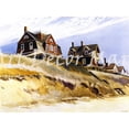 thumbnail image 1 of Beach Houses- Hopper - CANVAS OR FINE PRINT WALL ART, 1 of 1