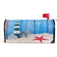 thumbnail image 1 of Beach Houses and Lighthouse Magnetic Mailbox Cover MailWraps Garden Yard Home Decor for Outside Standard Size-18"x 20.8", 1 of 5
