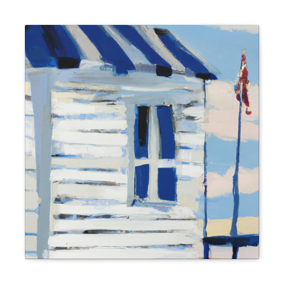 Beach Hut Expressionism - Canvas