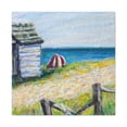 thumbnail image 1 of Beach Hut Impressionism - Canvas, 1 of 10
