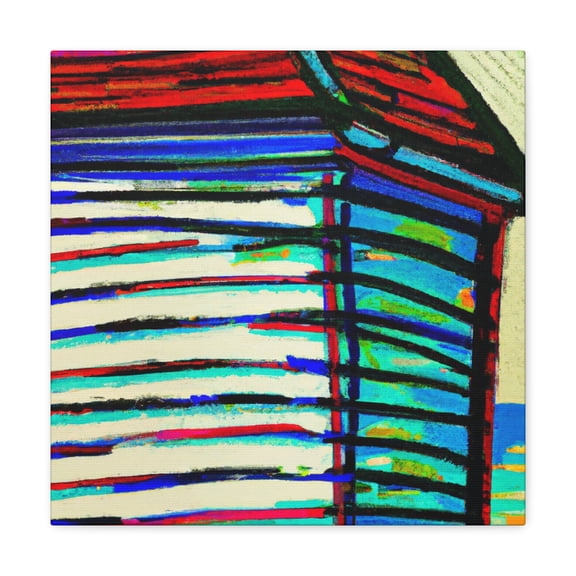 "Beach Hut Seaside Dream" - Canvas