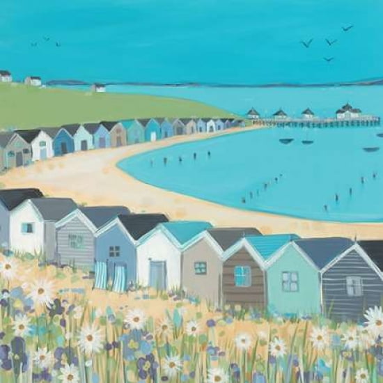 Beach Huts Canvas Art - Janet Bell (24 x 24)