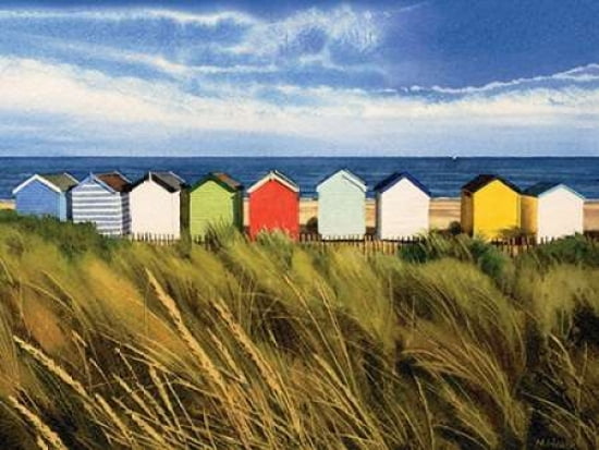 Beach Huts Southwold Canvas Art - Margaret Heath (18 x 24)