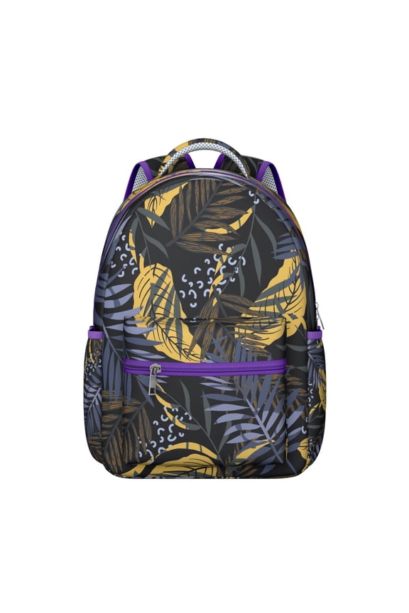 Beach Inspired School Backpack, Breathable Design with Padded Back Panel for Support