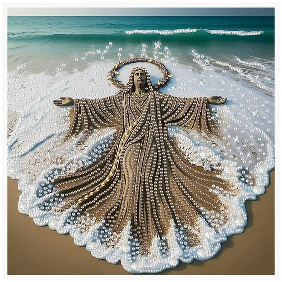 Beach Jesus Diamond Art Painting Kit
