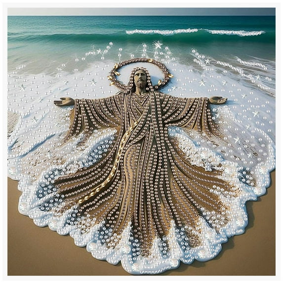 Beach Jesus Diamond Art Painting Kit
