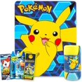 thumbnail image 1 of Beach Kids Pokemon Fleece Blanket Set - Bundle with 45"x 60" Pokemon Throw Blanket for Boys, Girls Plus Stickers, and More | Pokemon Gift Set, 1 of 1