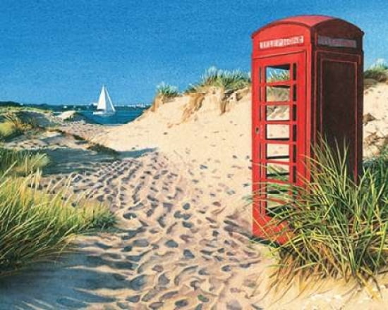 Beach Kiosk Canvas Art - Margaret Heath (24 x 30)