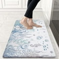 thumbnail image 1 of Beach Kitchen Rugs Non Slip, Waterproof Kitchen Mats Cushioned Anti Fatigue, Waterproof Kitchen Rugs and Mats Washable, Comfort Standing Mat for Kitchen, Laundry & Office, 18 x 30 Inch (White), 1 of 6